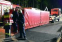 VU Gefahrgut LKW umgestuerzt A 4 Rich Koeln Hoehe AS Gummersbach P710